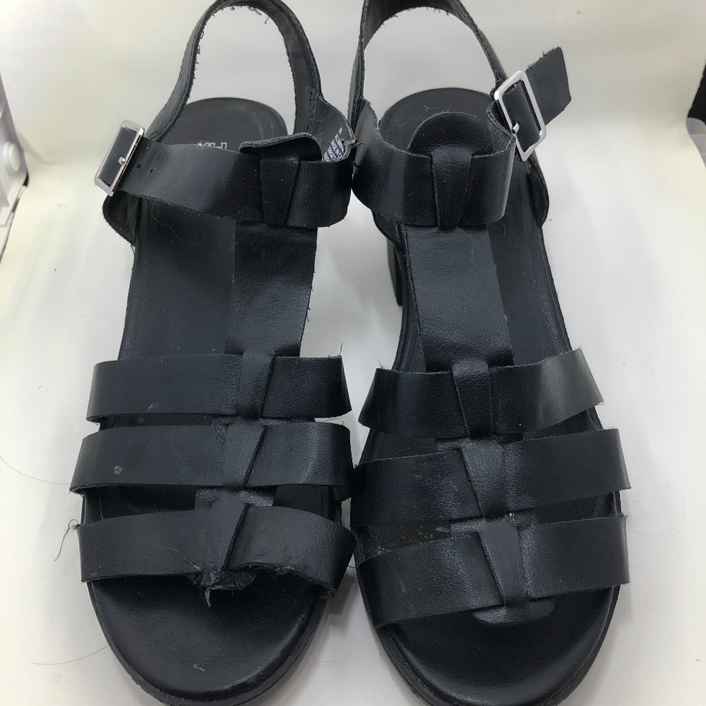 Womens Wild Fable Cierra Fisherman Heel Sandals - Black - Size 81/2 PRE-OWNED